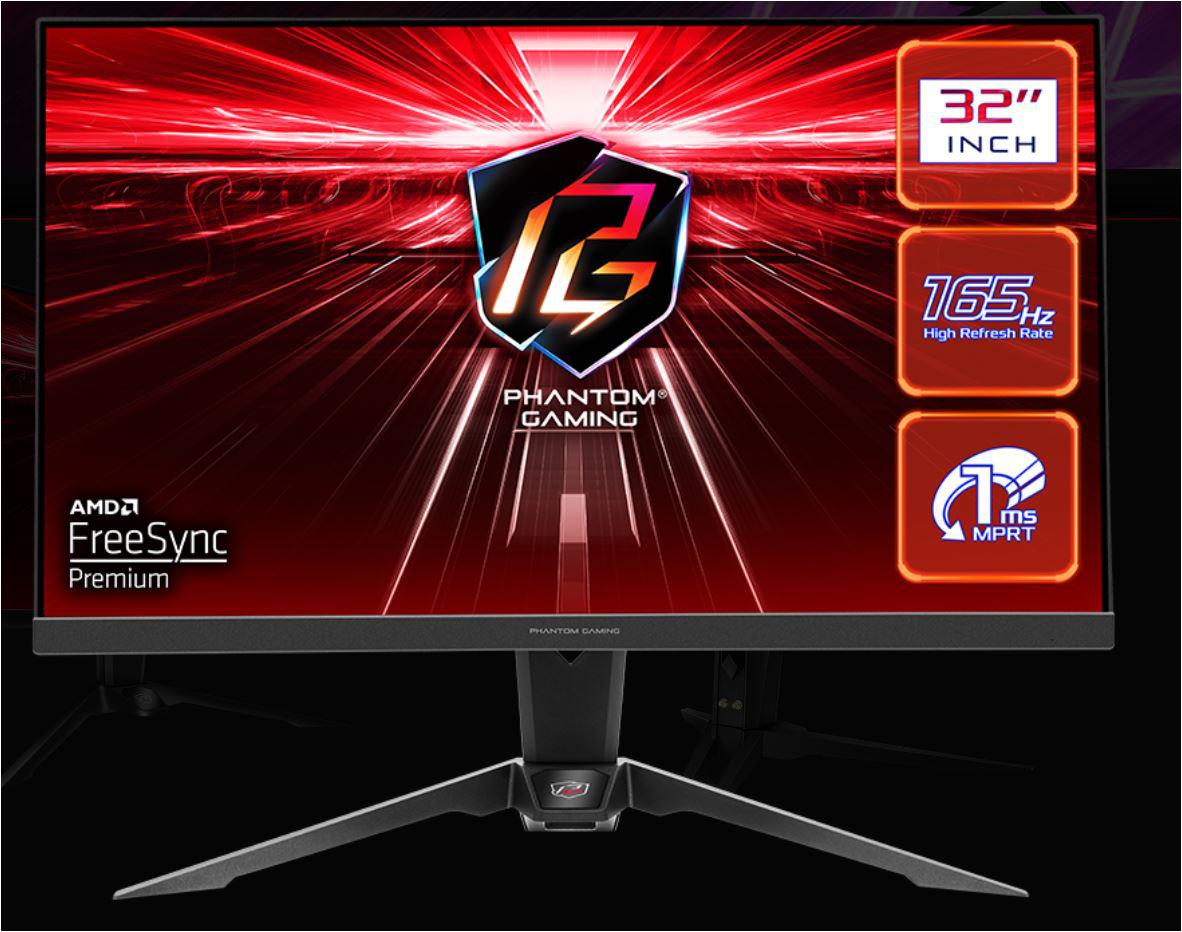 Monitor Commercial ASROCK PG32QF2B, 31.5", 2560 x 1440 pixeli, Black, 2 ani Garantie
