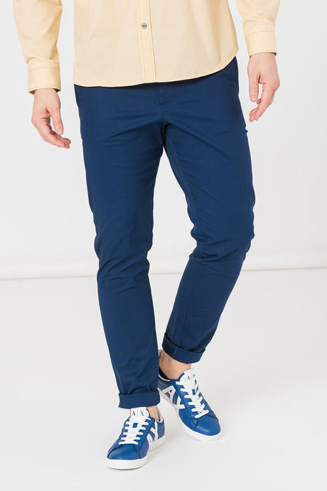 PANTALONI LUNG CASUAL BARBATI  NAVY S