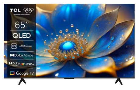 Televizor QLED Smart TCL 65P71K, 164 cm, 4K, Google TV, Clasa E