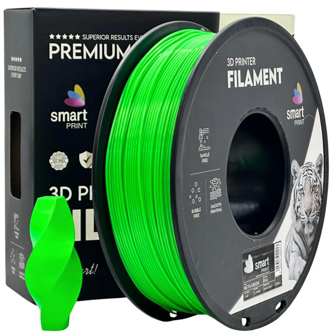 PROF. LAB 3D FILAMENT 1KG PLA META GREEN, Diametru: 1.75mm, Greutate: 1kg, Temperatura duza: 185C – 215C, Temperatura platforma printare: 25C – 60C, Culoare: Meta Green.