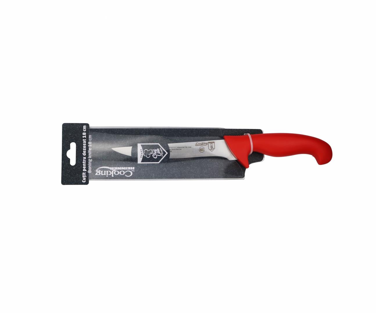 CUTIT  DEZOSAT PROFESIONAL 18 CM, ROSU, CHEF LINE, COOKING BY HEINNER