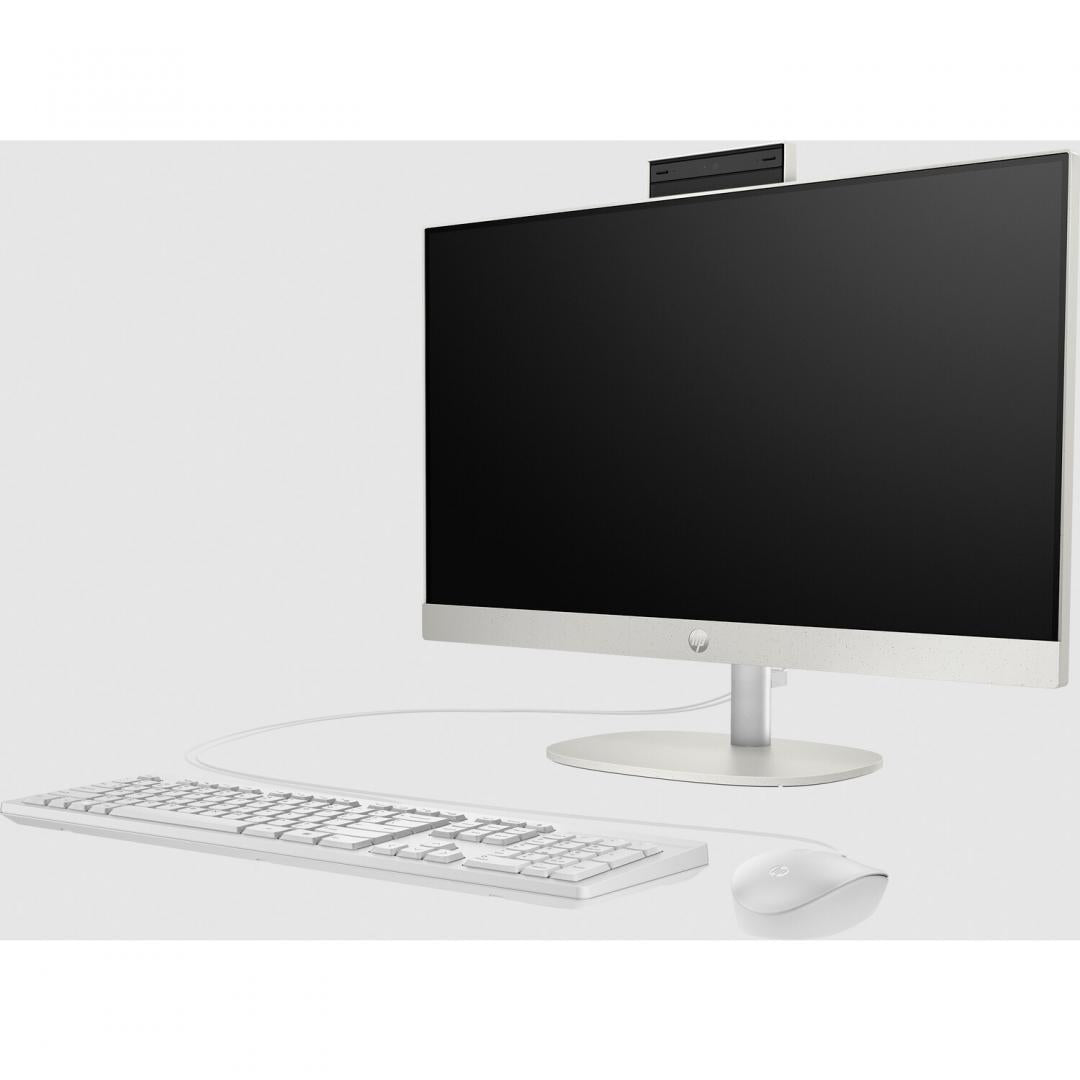 All-in-One Business HP ProOne 240 G10 cu procesor Intel Core i5-1335U pana la 4.6GHz, 23.8", Full HD, IPS, 16GB DDR4, 512GB SSD, Intel Iris Xe Graphics, FreeDos, White, 3 ani garantie