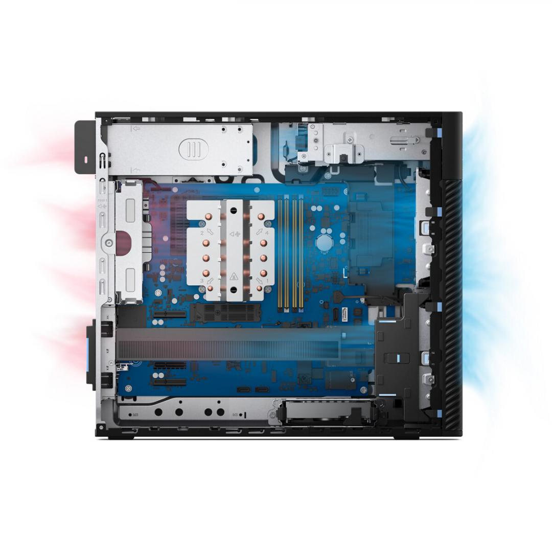 Desktop Workstation Dell Pro Max T2 cu procesor Intel Core Ultra 9 U9-285K pana la 5.7 GHz, 64 GB DDR5, 2TB SSD 4TB HDD, RTX 4000 Ada, Windows 11 Pro, Black, 3 ani Garantie