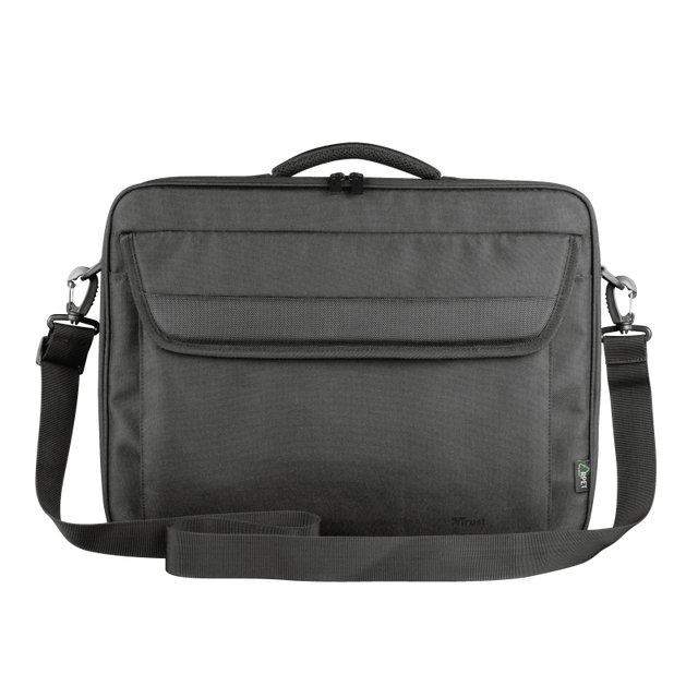 Geanta laptop Trust Atlanta, Negru, 2 ani Garantie
