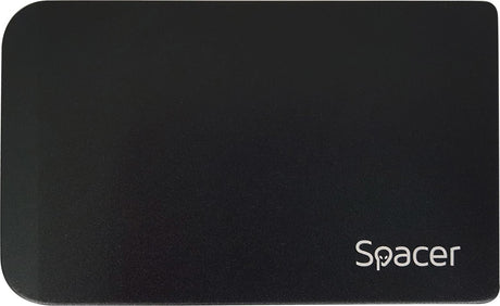 RACK extern SPACER, pt HDD/SSD, 2.5 inch, SATA, interfata PC USB 3.0, Husa piele sintetitca, aluminiu, negru