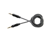 Cablu Audio Lemontti , conectivitate Jack 3.5mm, lungime 1m, (impletitura textila, protectie metalica), Negru