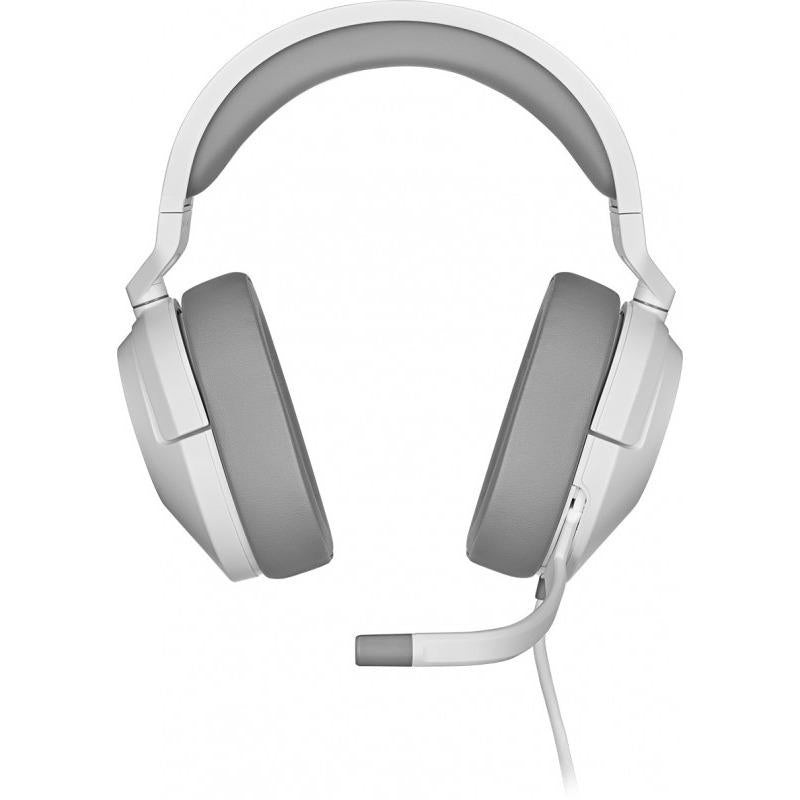 Casti cu microfon Corsair HS55 STEREO, Multi-platform Gaming and Mobile, 20Hz-20KHz, 32ohm, 114db, driver 50mm, alb