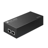 "Omada 10G PoE++ Injector Adapter PORT: 1× 10Gbps PoE Port, 1× 10Gbps Non-PoE Port SPEC: 802.3bt/at/af Compliant, 90 W PoE Power, Data and Power Carried over the same cable, Steel Case"