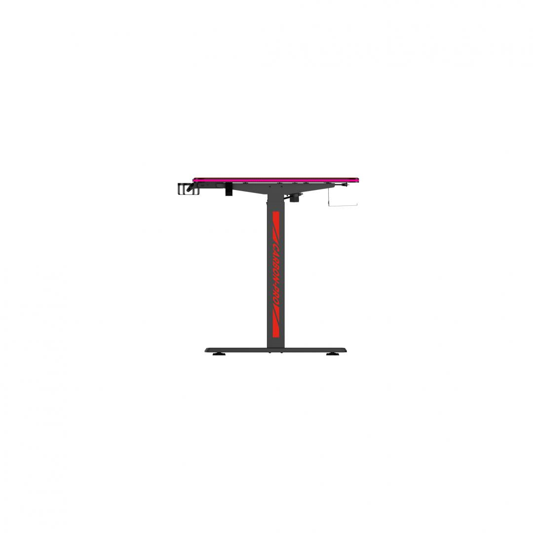 Birou electric Serioux Carbon Pro RGB, reglabil pe inălțime, Orientare Cadru: Rectangular, Greutate maxima: 60 kg, Interval de inălțime: 730~ 1210 mm, Segmente coloană: coloană în două etape