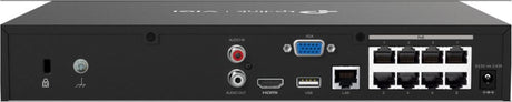 NVR PoE TP-Link VIGI 8 canale 1008H-8MP; 113W, 8 MP,1 SATA Interface, max 10TB, H.265+; ONVIF, etecție mișcare, linie, intruziune, persoane, vehicule etc.