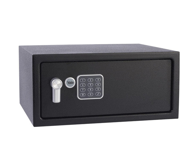 Seif Yale Standard tip Laptop YLV/200;  Tastatura digitala programabila si usor de operat; Alcatuit din otel; Prevazut cu orificii pentru fixare si bolturi de prindere incluse