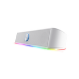 Soundbar Trust GXT 619W Thorne, putere maxima iesire 12W, freccventa raspuns 150 Hz - 20.000 Hz, impendata difuzor 4 Ohm, cu iluminare, alb