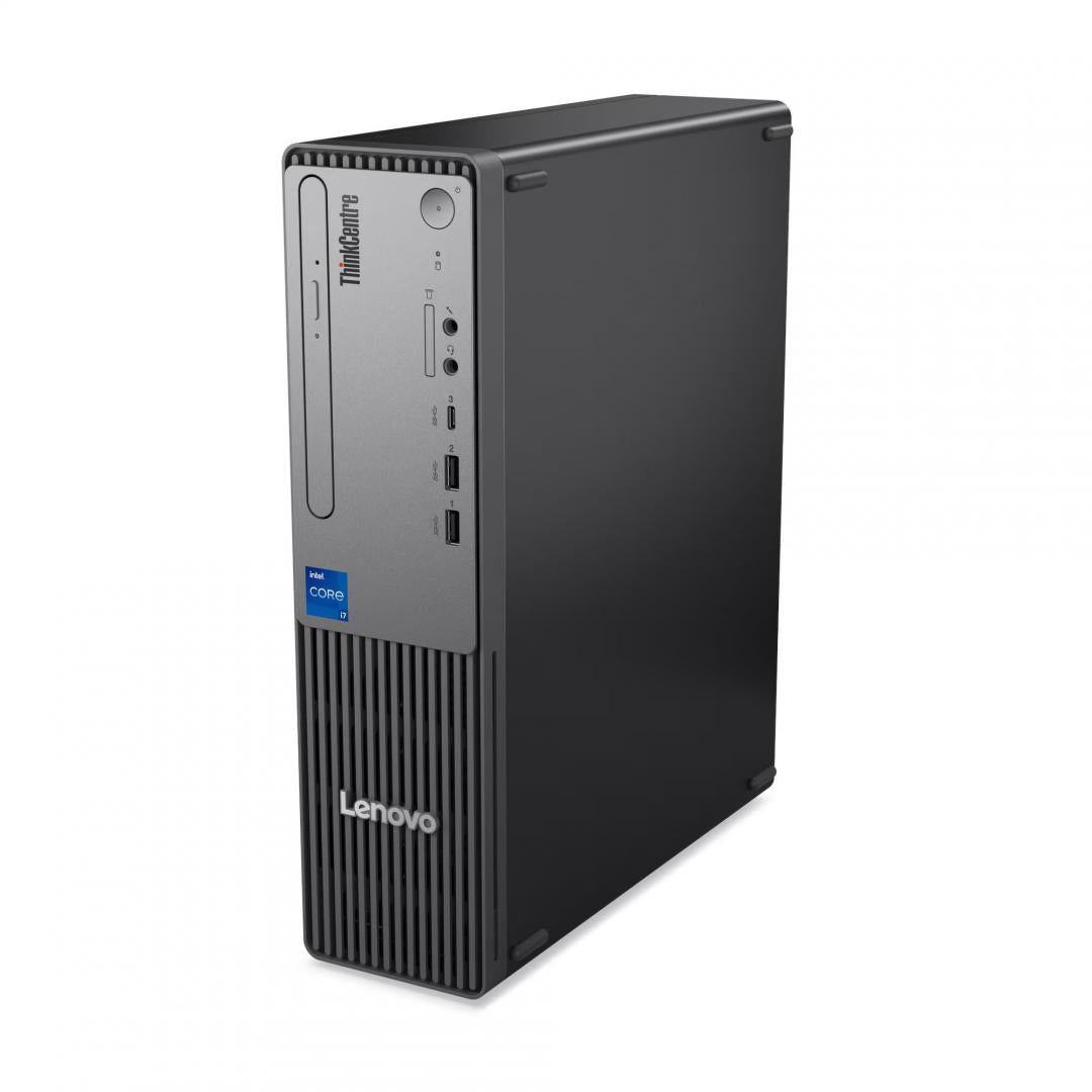 Desktop Education Lenovo ThinkCentre neo 50s Gen 5 SFF cu procesor Intel Core i3-14100 pana la 4.7 GHz, 16GB DDR5, 512GB SSD, Intel UHD Graphics 730, Windows 11 Pro Edu, Black, 3 ani garantie