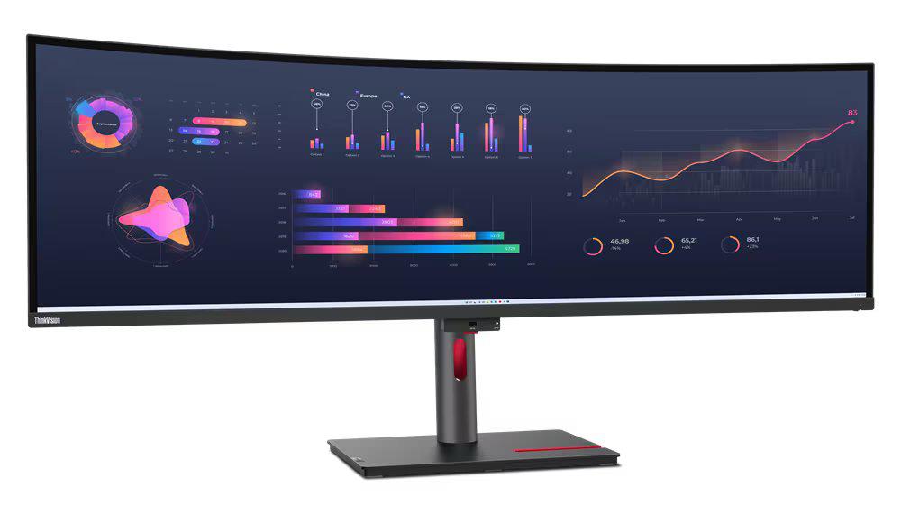 Monitor Commercial Lenovo ThinkVision P49w-30, 49", 5120 x 1440 pixeli, Black, 3 ani Garantie