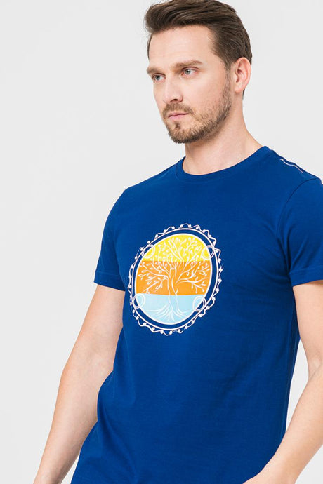 TRICOU  ROATA FAMILIE BARBATI   ROYAL BLUE-M