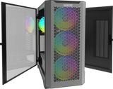 Carcasa AQIRYS AQUILLA Mid Tower ARGB NEGRU