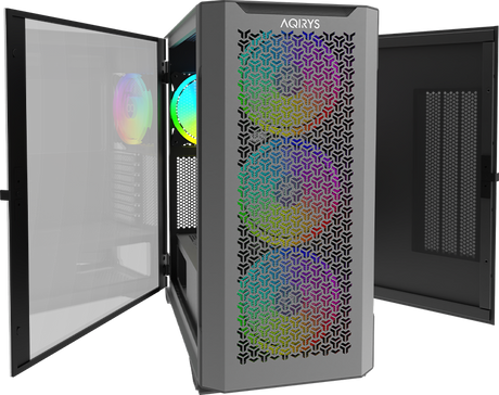 Carcasa AQIRYS AQUILLA Mid Tower ARGB NEGRU