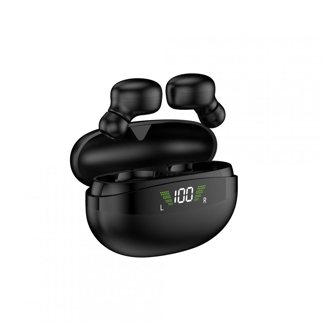 Casti Akai BTE-J350 wireless, bluetooth 5.3, putere intrare incarcare 5V 250mA, răspuns în frecvență: 20Hz ~ 20KHz, negru