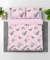 Lenjerie Dubla BBC 4 piese, 132TC - Rose