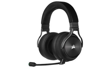 Casti cu microfon Corsair Virtuoso XT RGB WIRELESS, Multi-platform Gaming and Mobile, 20hz-40KHz, 32 ohm, 109db, driver 50mm, autonomie baterie de pana la 15 ore, negru