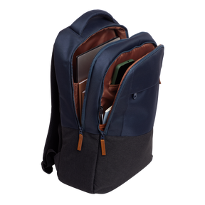 Rucsac laptop Trust Lisboa pentru laptop-uri cu diagonala de 16", material POM, RPET Polyester, RPET twill polyester, volum 23 L, albastru