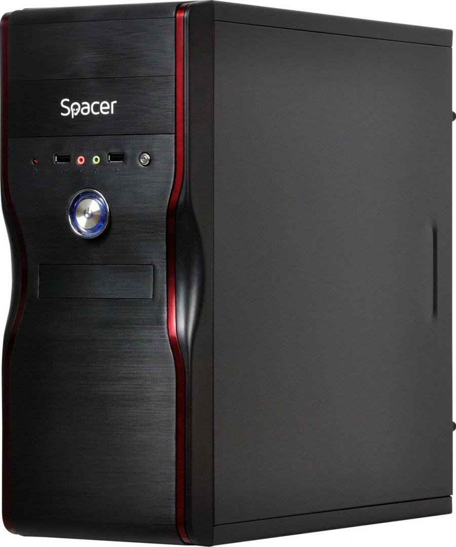 Carcasa SPACER MERCURY Mid Tower NEGRU