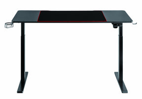 Birou gaming electric Serioux Elysium LED RGB 1400x600x730mm, reglare electrica pe inaltime inaltime ajustabila: 750 - 1210 mm
