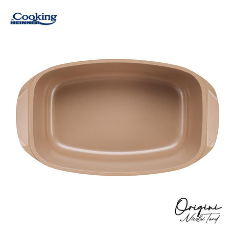 TAVA ROASTER DIN ALUMINIU TURNAT + CAPAC 39 X 22.5 X 11 CM, 5.3L, NICOLAI TAND, ORIGINI, COOKING BY HEINNER