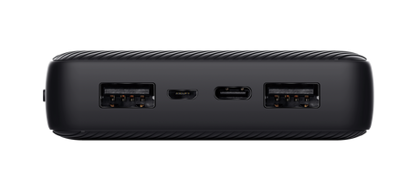Baterie externa Trust Primo 20.000mAh, 3 porturi: 2 x USB-A (12W) si 1 x USB-C (15W), negru
