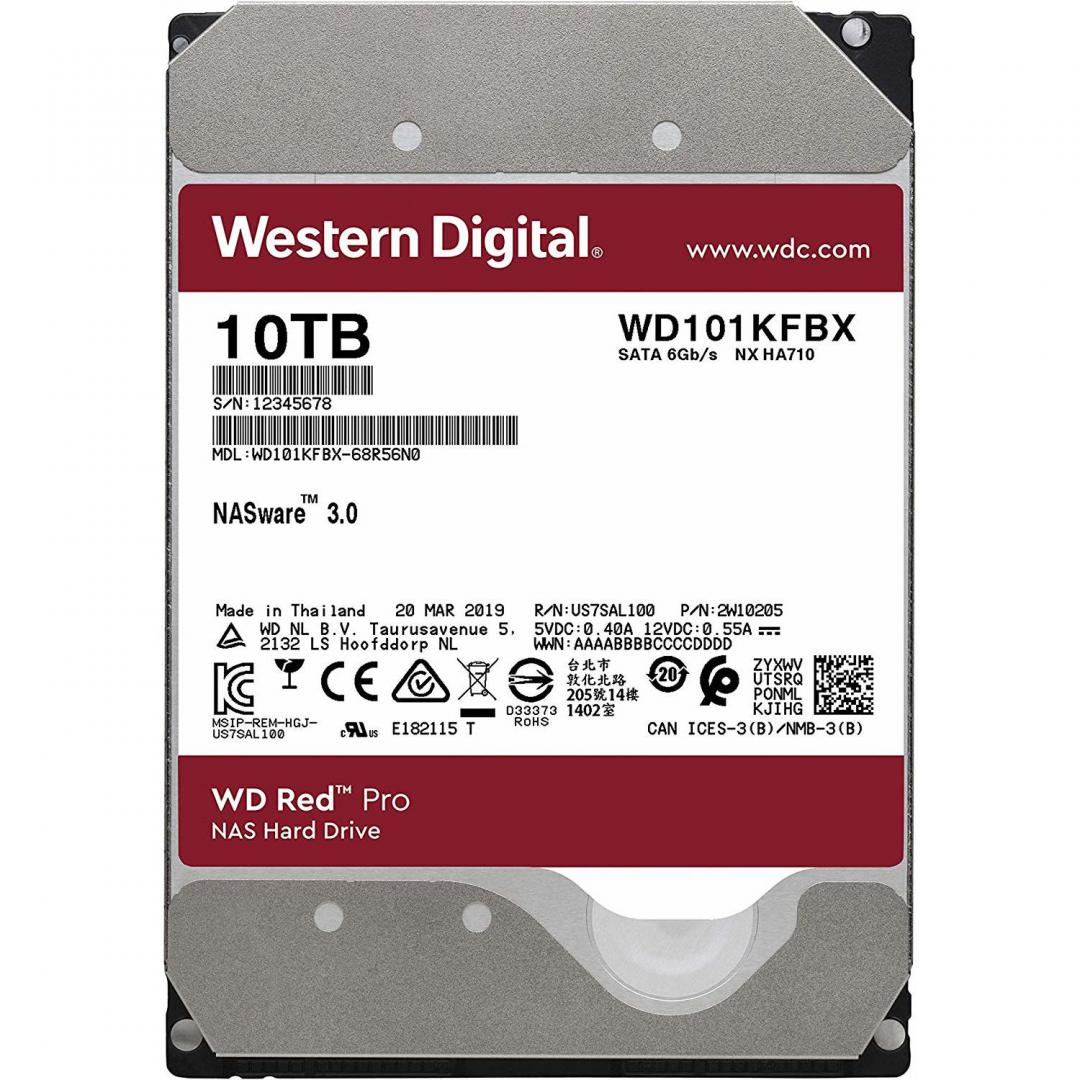 HDD WD Red Pro 10TB SATA-III 7200RPM 256MB