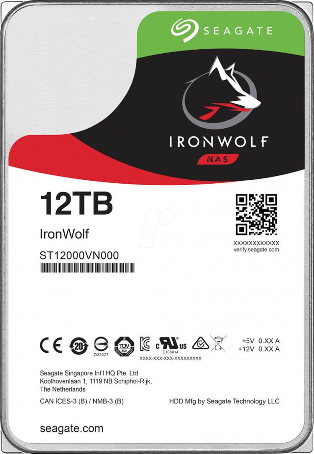 HDD Seagate IronWolf 12TB SATA-III 7200RPM 256MB