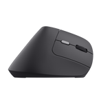 Mouse ergonomic fara fir Trust Bayo II, rezolutie maxima 2400 DPI, 6 butoane, interfata USB-C,  2.4GHz, negru
