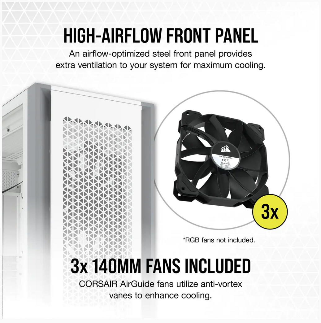 Carcasa Corsair 7000D AIRFLOW Full-Tower ALB