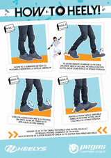 ROLE HEELYS FLOW 34 ALBASTRU NEGRU LIME