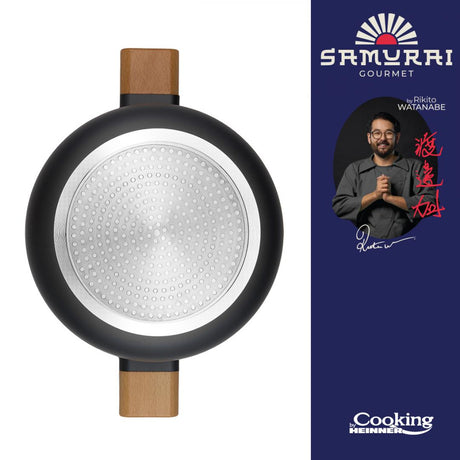 SEMIOALA ALUMINIU + CAPAC 24X12.5 CM, 5.3 L, RIKITO WATANABE, COOKING BY HEINNER