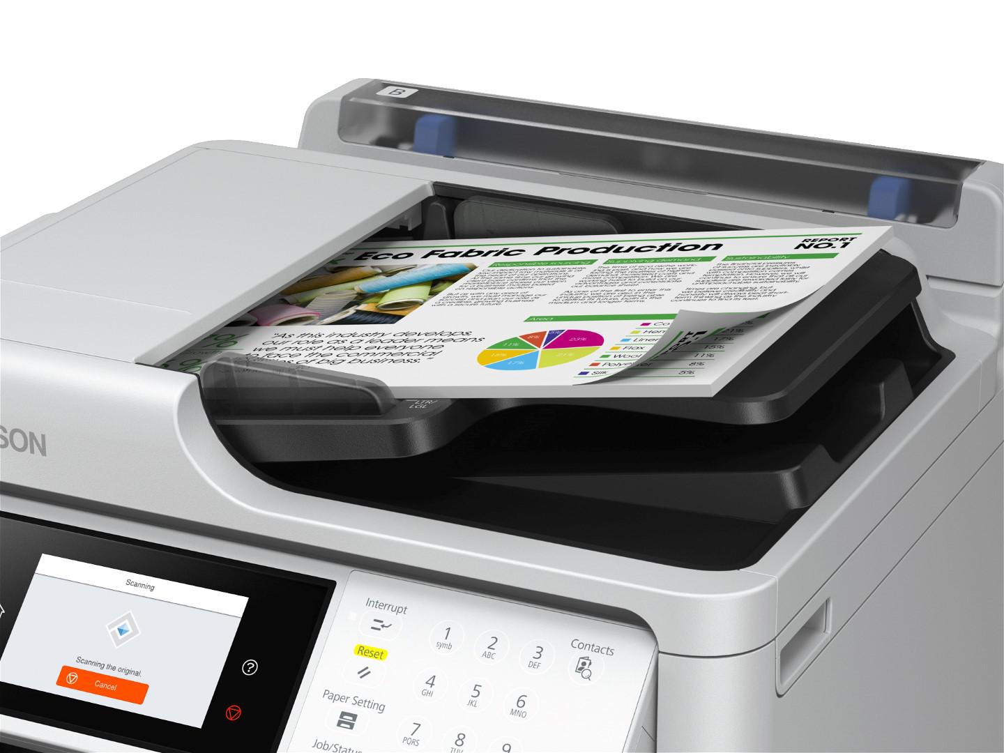 Multifunctional inkjet EPSON WorkForce Pro WF-M5899DWF, format A4, Monocrom, Duplex, USB + LAN + Wi-Fi