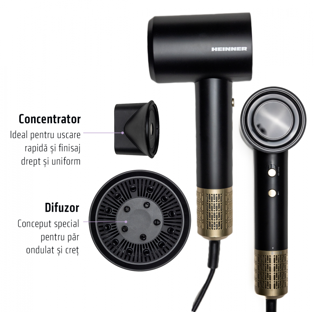 Uscator de par profesional Heinner HHD-R16BLDC-BK