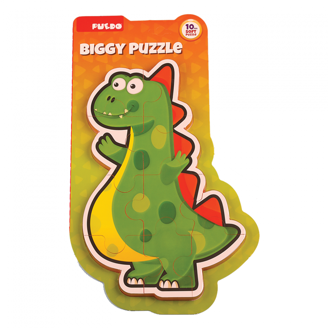 PUZZLE DIN SPUMA EVA, MAXI CU 10 PIESE, VERDE, PUEDO