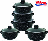 SET GATIT 10 PIESE EMAILAT , PETRA, VANORA HOME
