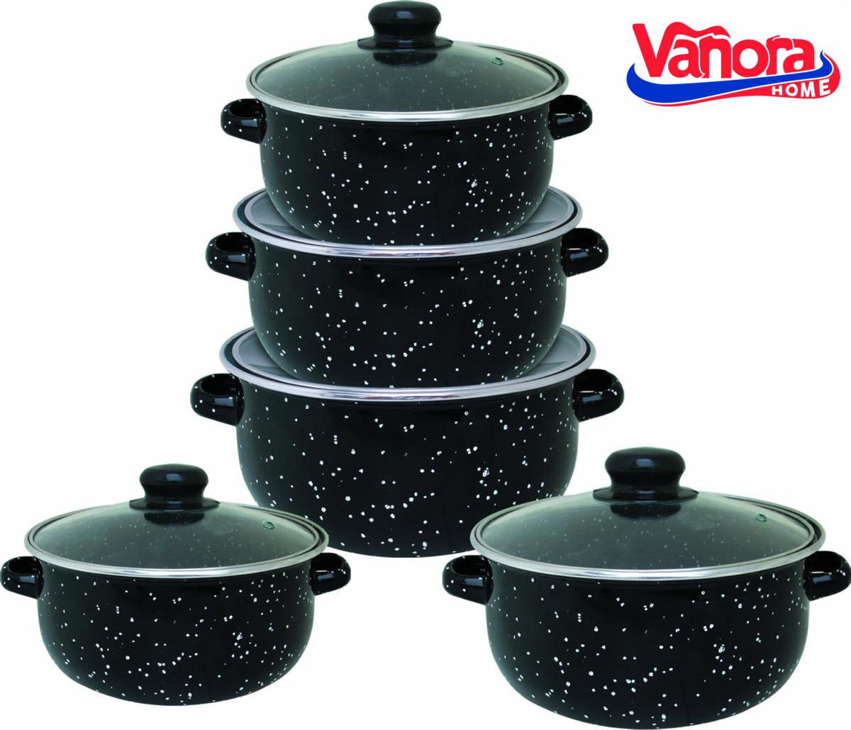 SET GATIT 10 PIESE EMAILAT , PETRA, VANORA HOME