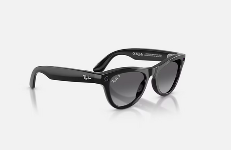 RayBan Meta SKYLER High Bridge Fit - Shinny Black - Graphite Gen2