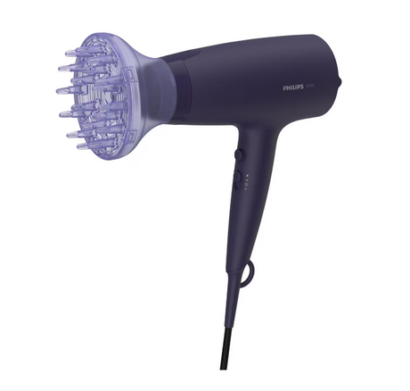 Uscator de par PHILIPS Seria 3000 BHD360/20, 6 viteze, 6 trepte temperatura, 2100W, Negru, L x A x I (mm) 90x295x215