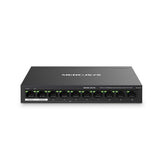 MERCUSYS DESKTOP SWITCH 10PORT MS110P POE, Interfata:  10× 10/100 Mbps, Standarde si protocoale:  IEEE 802.3x Flow Control, Dimensiuni:  171*98* 27 mm, Porturi POE: 1-8, Buget POE: 65W.