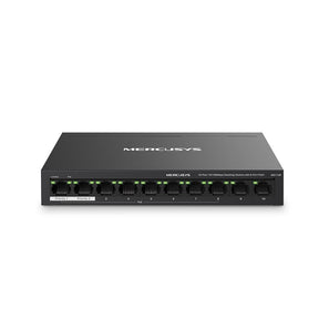 MERCUSYS DESKTOP SWITCH 10PORT MS110P POE, Interfata:  10× 10/100 Mbps, Standarde si protocoale:  IEEE 802.3x Flow Control, Dimensiuni:  171*98* 27 mm, Porturi POE: 1-8, Buget POE: 65W.
