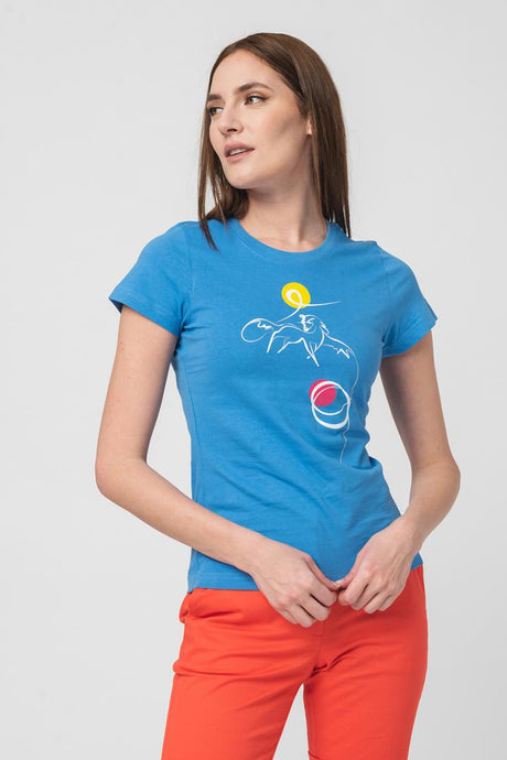TSHIRT CASUAL F CAL PEGAS AZURE-XL