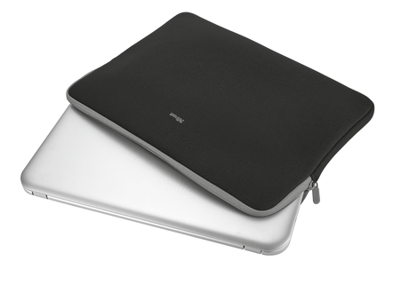 Geanta laptop Trust Primo Soft Sleeve, Negru, 2 ani Garantie