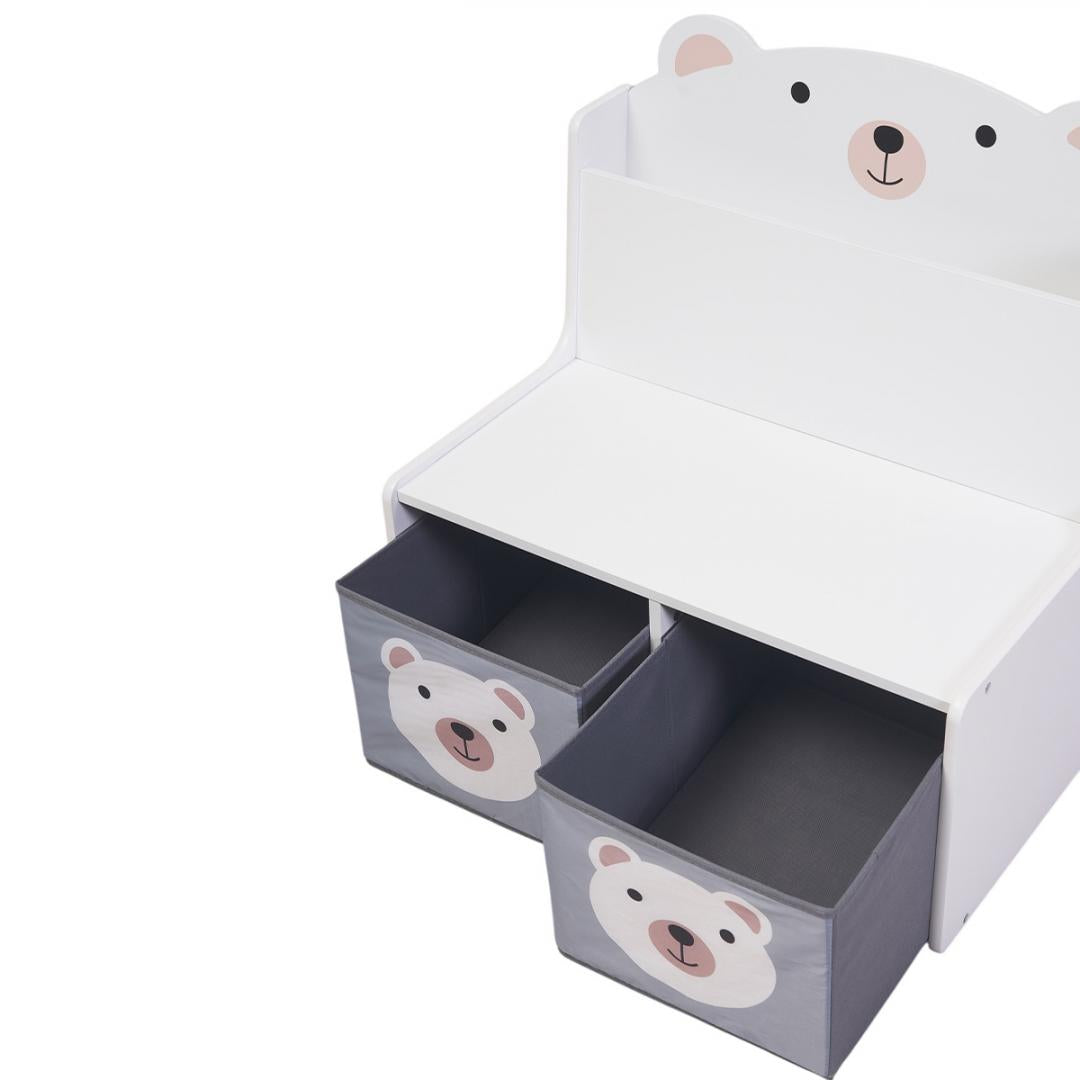 Bancuta cu spatiu de depozitare jucarii si carti Bear, U-Grow