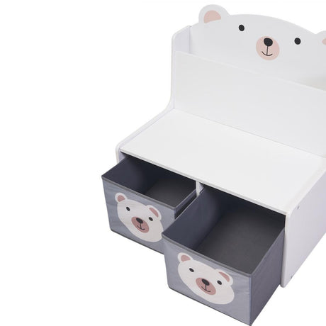 Bancuta cu spatiu de depozitare jucarii si carti Bear, U-Grow