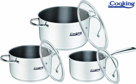 SET GATIT DIN INOX 6 PIESE, ANNA,  COOKING BY HEINNER