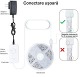 TP-Link Tapo L900-10 Smart light strip kit, 16 milioane culori, 2 x 5m, dimensiuni: 5000 × 10 × 1.6 mm fiecare, Wi-Fi Protocol: IEEE 802.11b/g/n, Frecventa: 2.4 GHz, intensitate reglabila.